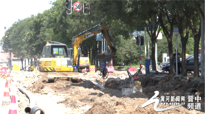 和顺县滨河路地下管网铺设及基础设施建设工程项目有序推进