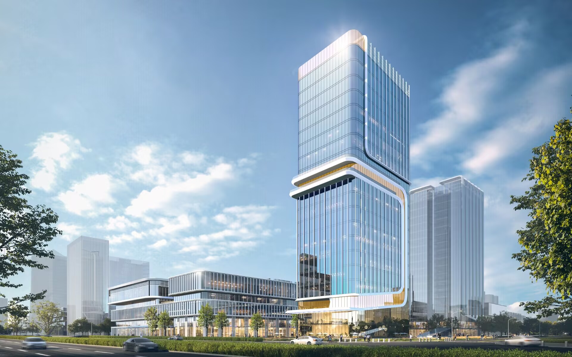 安徽建工：高质量项目进行时丨建工三建合肥未来大科学城片区（一期）科学仪器产业园项目顺利完成A1主楼筏板基础大体积混凝土浇筑(图2)