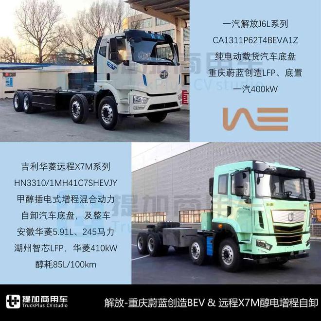 宇通800度超大电量牵引车亮相解放J6V首款柴油载货版来袭工信部第392批N类重型货车新品公示概述(图12)