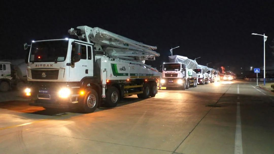 星夜“出海”徐工混凝土机械批量发往中东