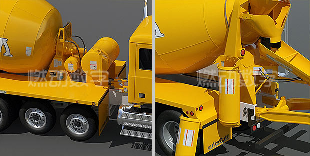 混凝土搅拌车三维动画仿真演示(图2)